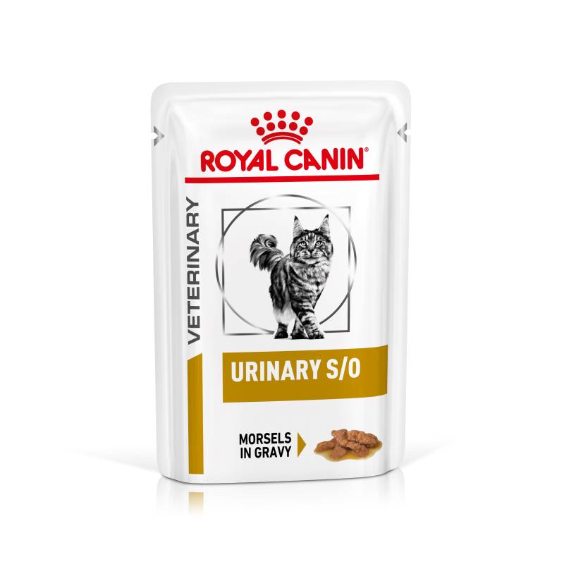 Royal Canin Veterinary Feline Urinary S/O in Soße oder Mousse - Häppchen in Soße (12 x 85 g) von Royal Canin Veterinary Diet