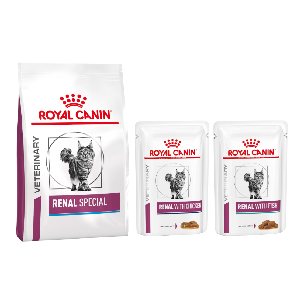 Royal Canin - Veterinary Diet Mixpaket -  Renal Special Feline (4 kg + 12 x 85 g) von Royal Canin Veterinary Diet