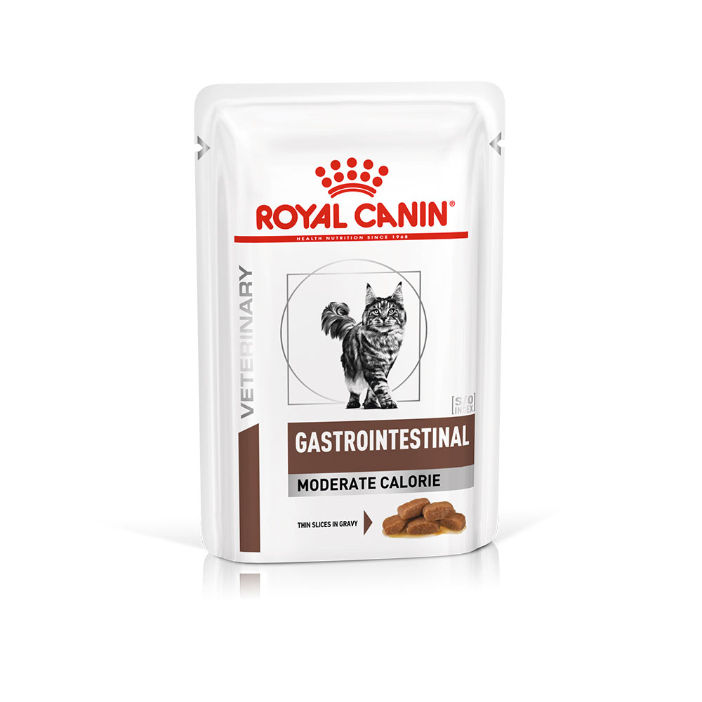 Royal Canin Veterinary Feline Gastrointestinal Moderate Calorie in Soße - Sparpaket: 24 x 85 g von Royal Canin Veterinary Diet