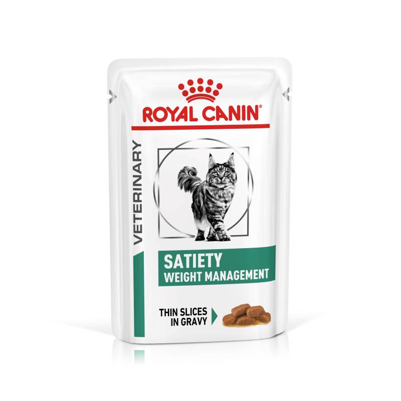 Royal Canin Veterinary Feline Satiety Weight Management in Soße - Sparpaket: 48 x 85 g von Royal Canin Veterinary Diet