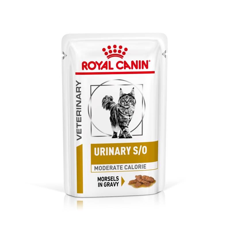 Royal Canin Veterinary Feline Urinary S/O Moderate Calorie in Soße - Sparpaket: 48 x 85 g von Royal Canin Veterinary Diet