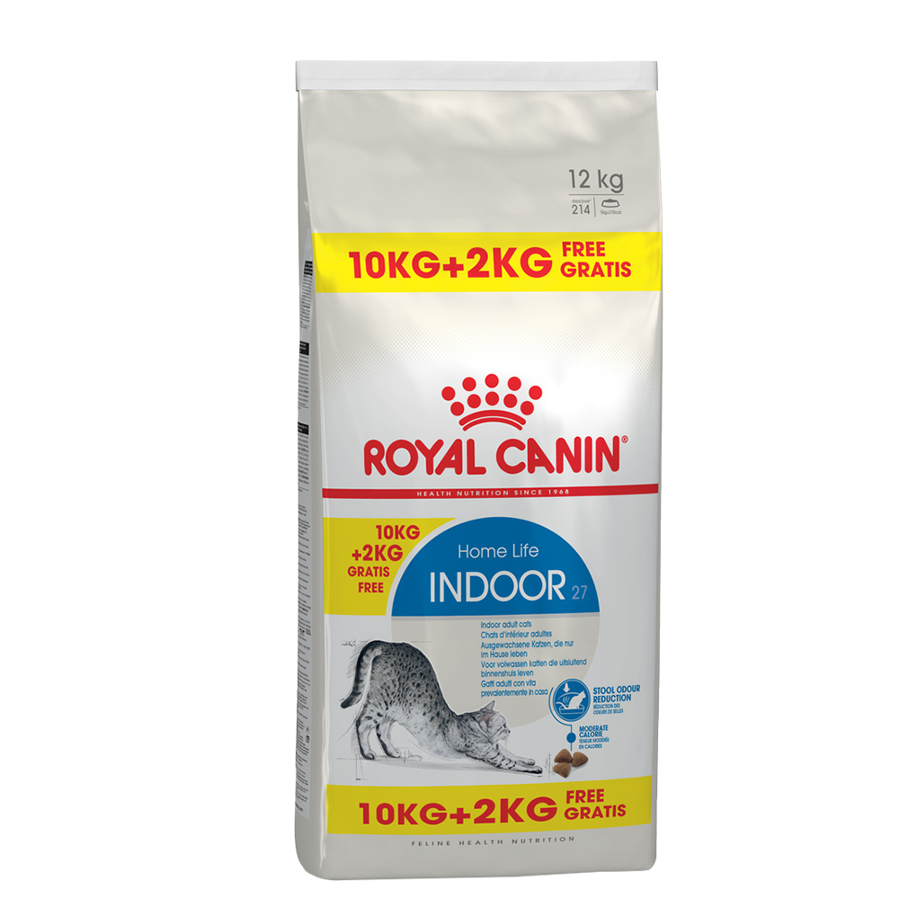 2 kg gratis! 12 kg Royal Canin im Bonusbag - Indoor von Royal Canin