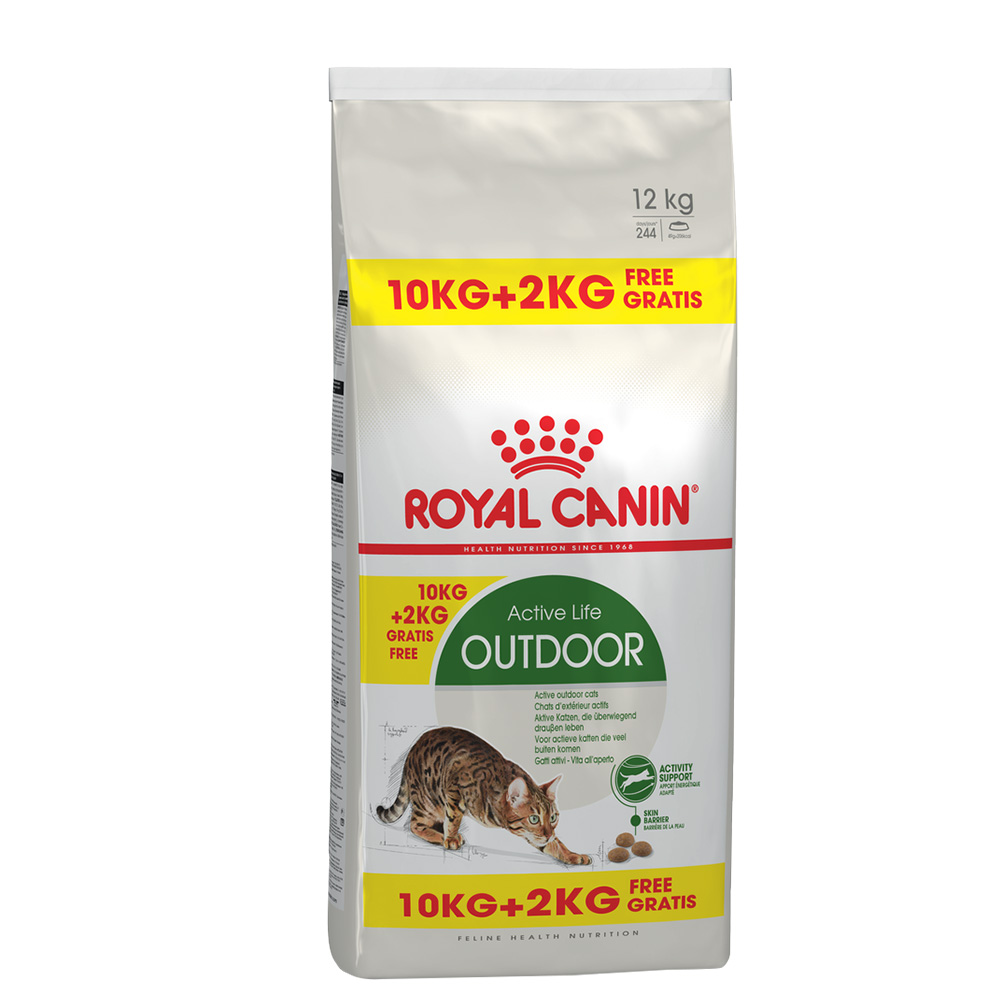 2 kg gratis! 12 kg Royal Canin im Bonusbag - Outdoor von Royal Canin