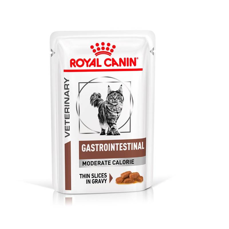 ROYAL CANIN® Veterinary GASTROINTESTINAL MODERATE CALORIE Nassfutter für Katzen 12x85g von Royal Canin