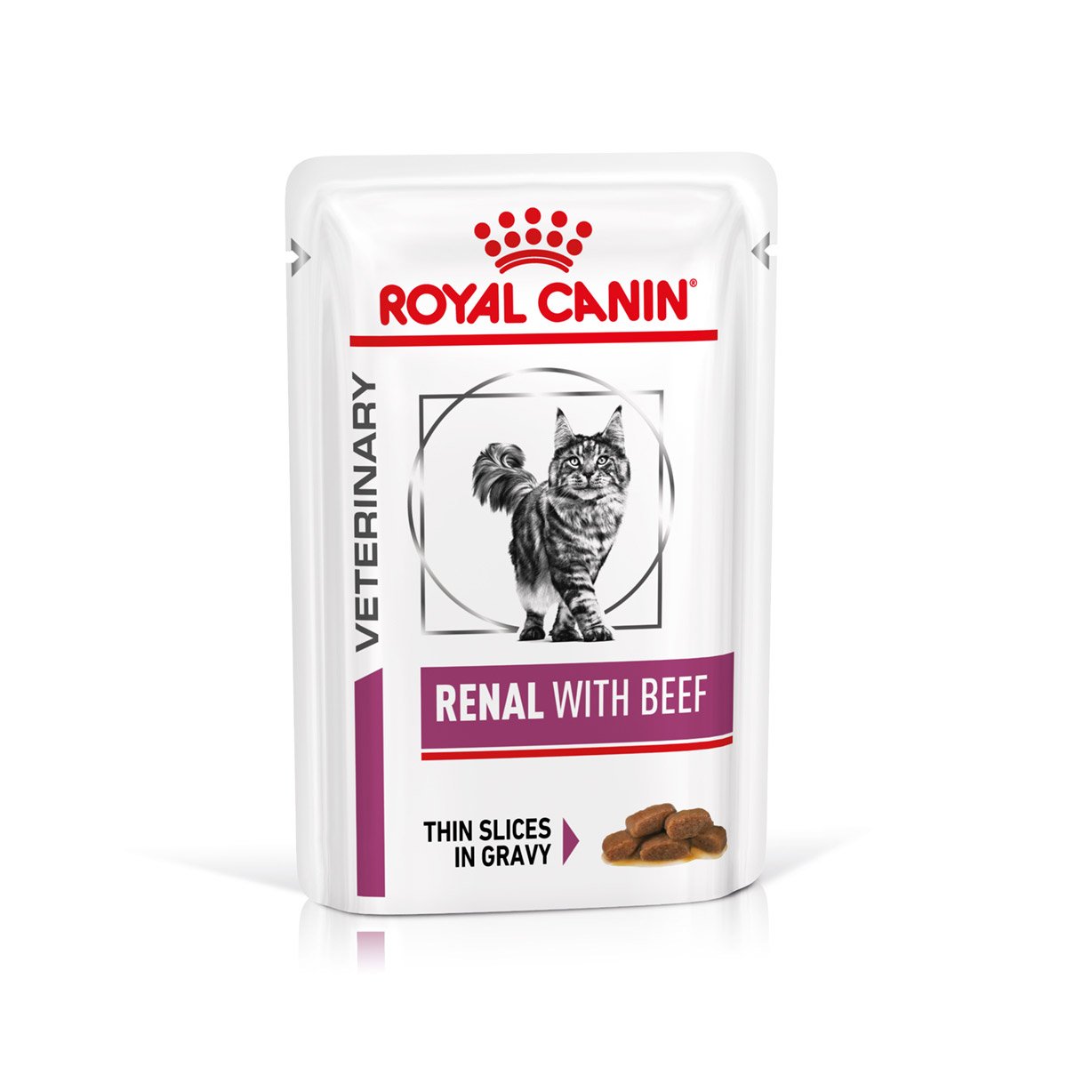 ROYAL CANIN® Veterinary RENAL RIND Nassfutter für Katzen 48x85g von Royal Canin