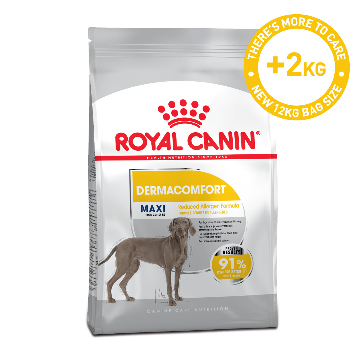 ROYAL CANIN DERMACOMFORT MAXI Trockenfutter für große Hunde mit empfindlicher Haut 12kg von Royal Canin