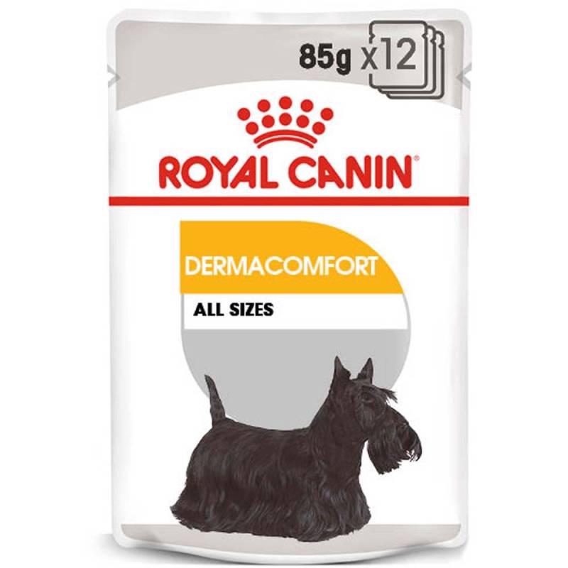 ROYAL CANIN DERMACOMFORT Nassfutter für Hunde mit empfindlicher Haut 12x85g von Royal Canin