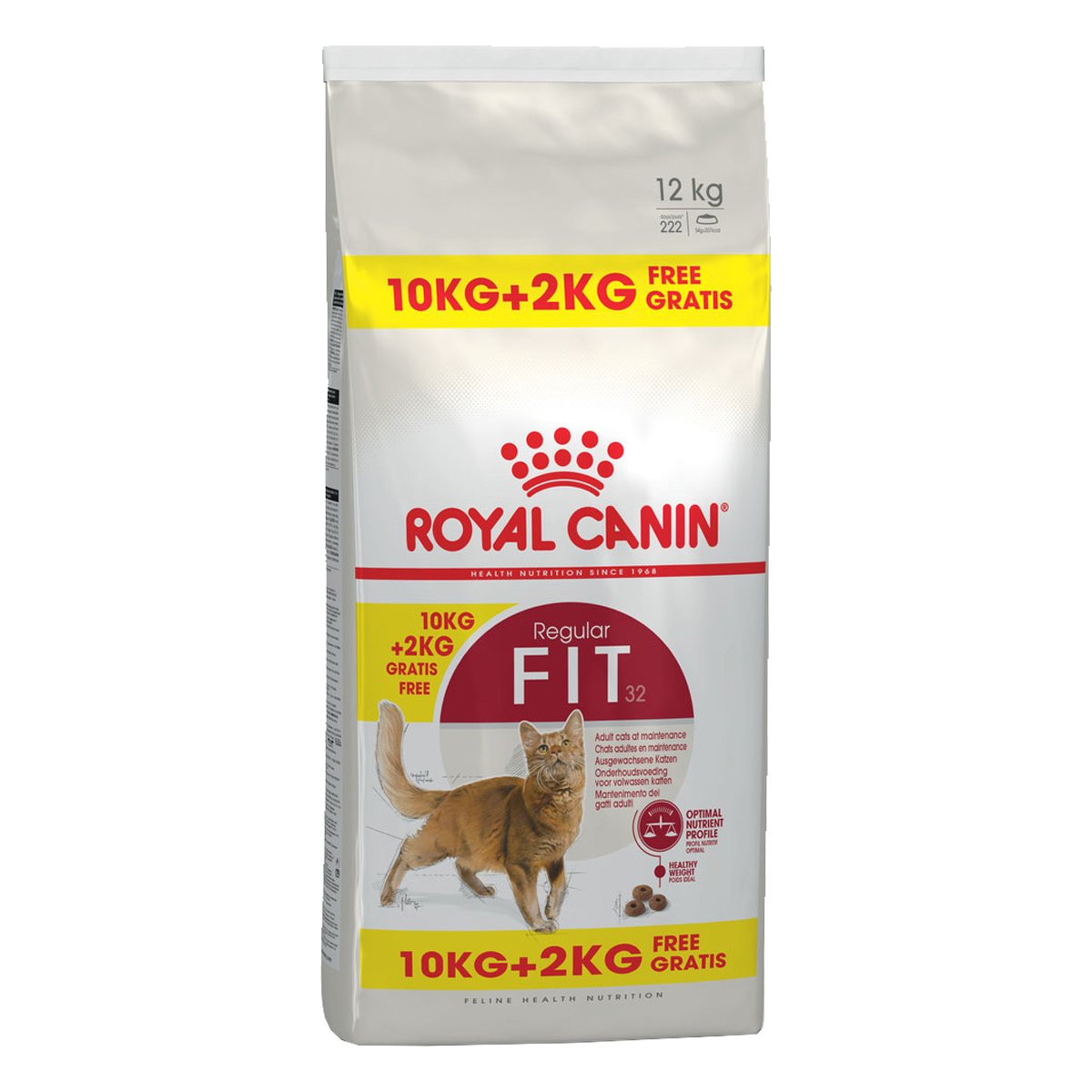 ROYAL CANIN FIT Trockenfutter für aktive Katzen 10kg+2kg gratis von Royal Canin