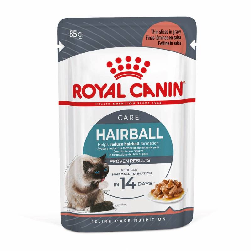 ROYAL CANIN HAIRBALL CARE Katzennahrung trocken gegen Haarballenbildung Gravy 12x85g von Royal Canin