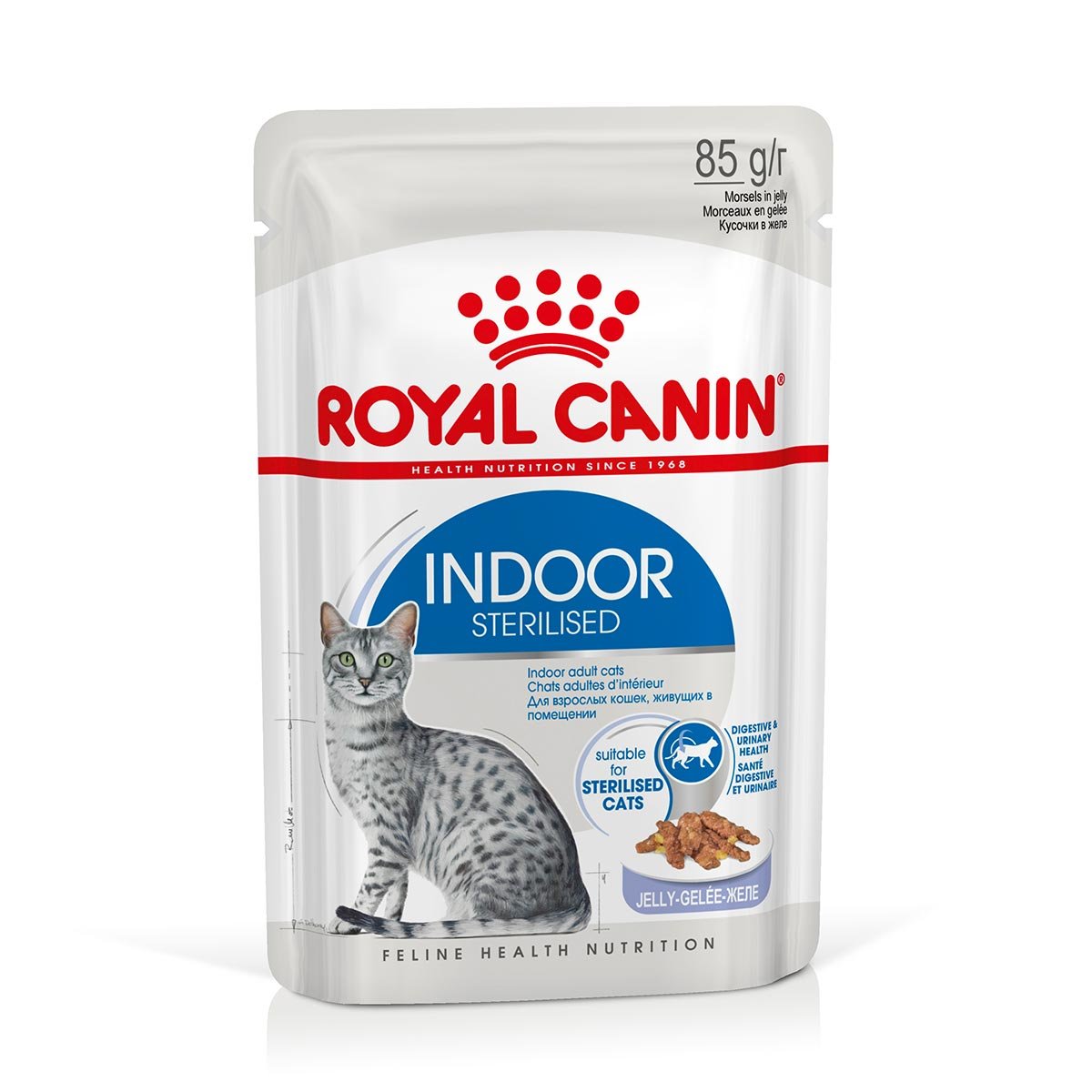 ROYAL CANIN INDOOR Sterilised in Gelee Nassfutter für Wohnungskatzen 48x85g von Royal Canin