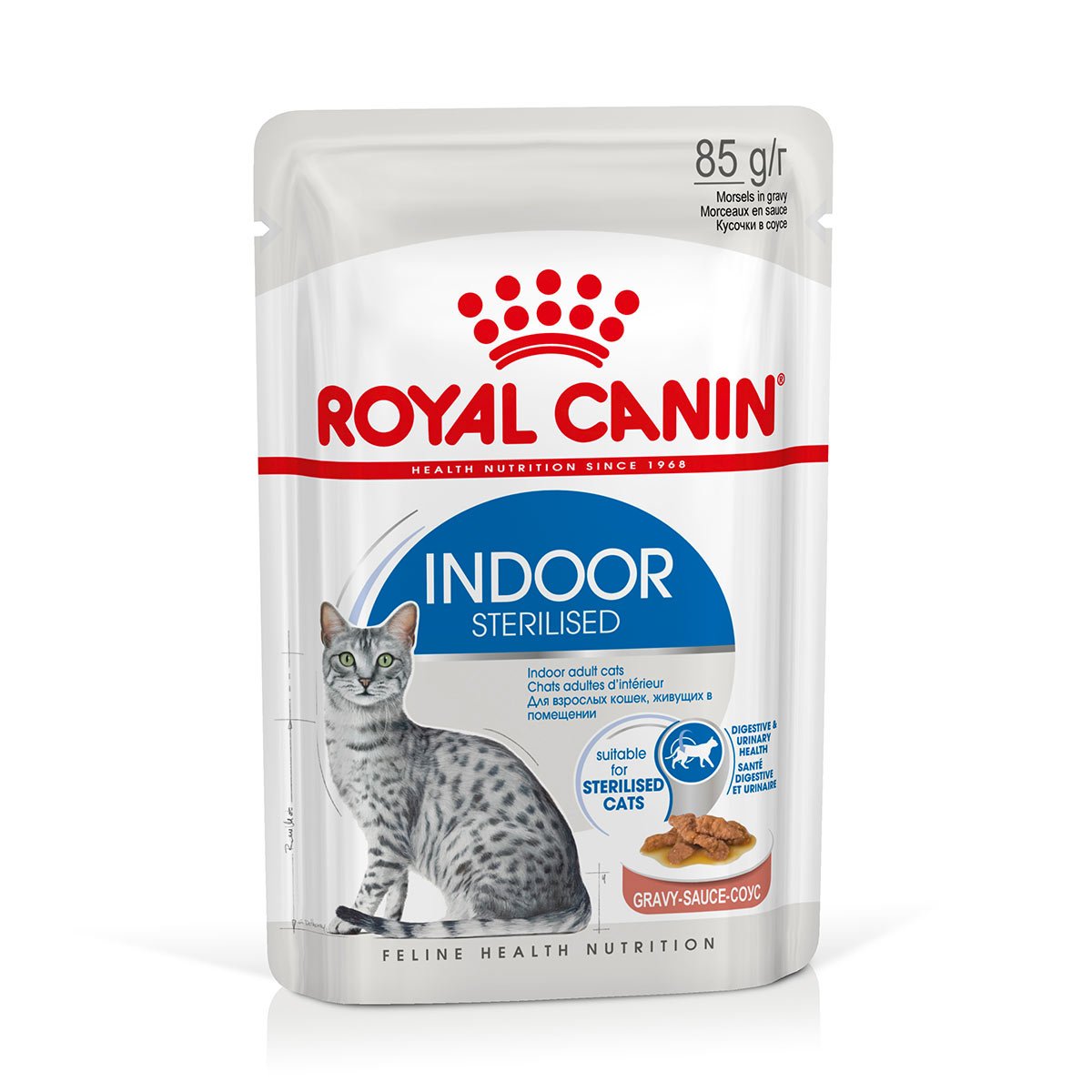 ROYAL CANIN INDOOR Sterilised in Soße Nassfutter für Wohnungskatzen 12x85g von Royal Canin