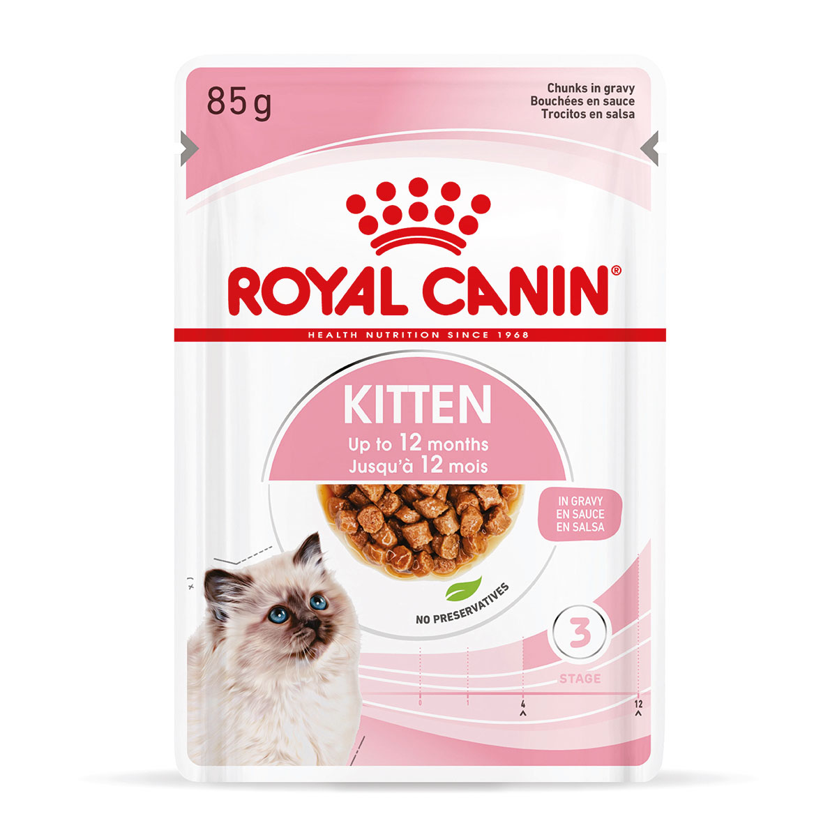 ROYAL CANIN KITTEN Nassfutter in Soße für Kätzchen 12x85g von Royal Canin