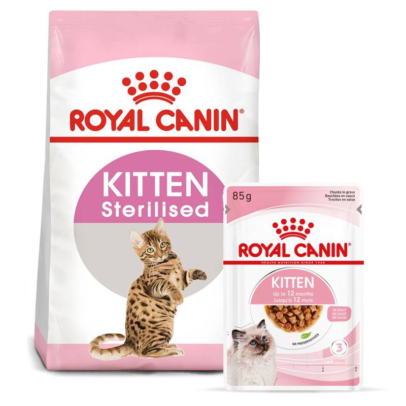 ROYAL CANIN KITTEN Sterilised 3,5kg + Kitten in Soße 12x85g von Royal Canin