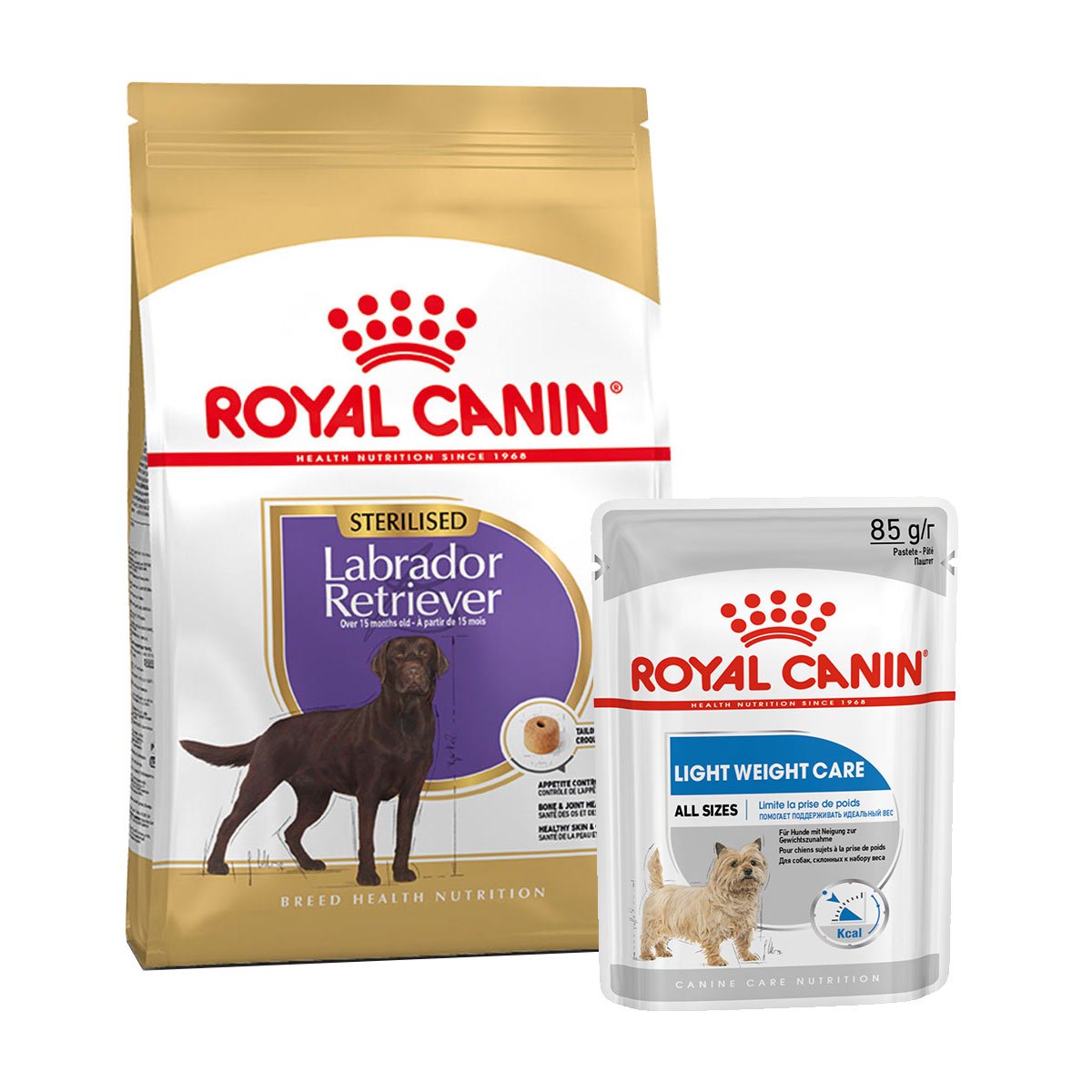 ROYAL CANIN Labrador Retriever Sterilised 12kg + LIGHT WEIGHT CARE Mousse 12x85g von Royal Canin