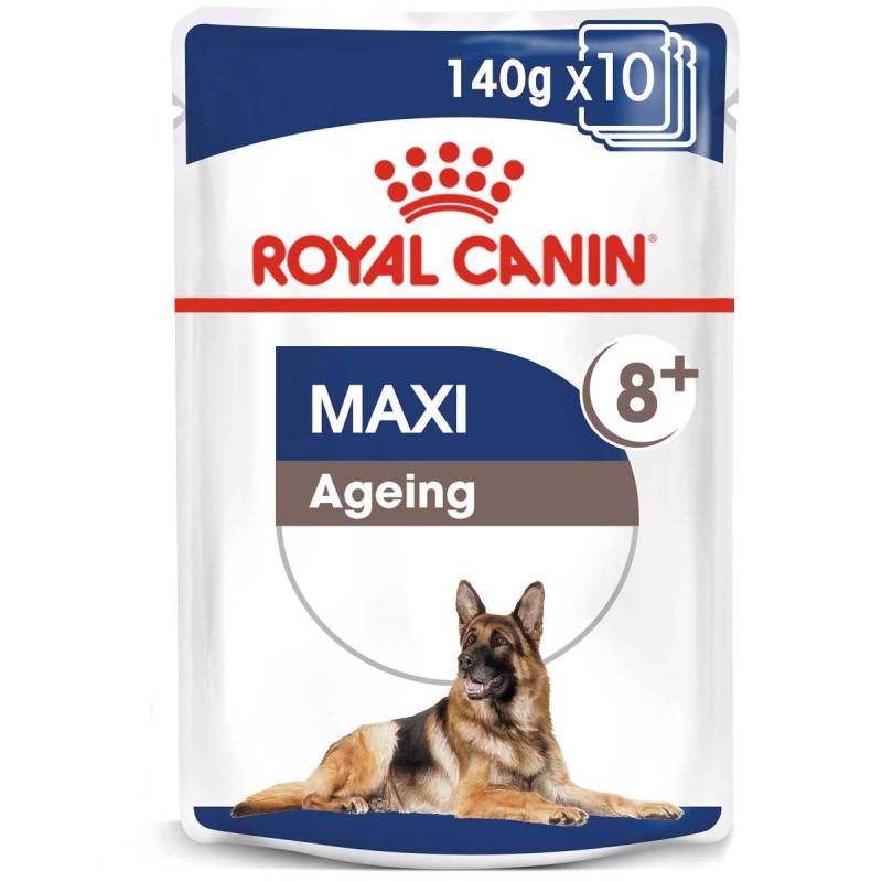 ROYAL CANIN MAXI Ageing 8+ Nassfutter für ältere große Hunde 10x140g von Royal Canin