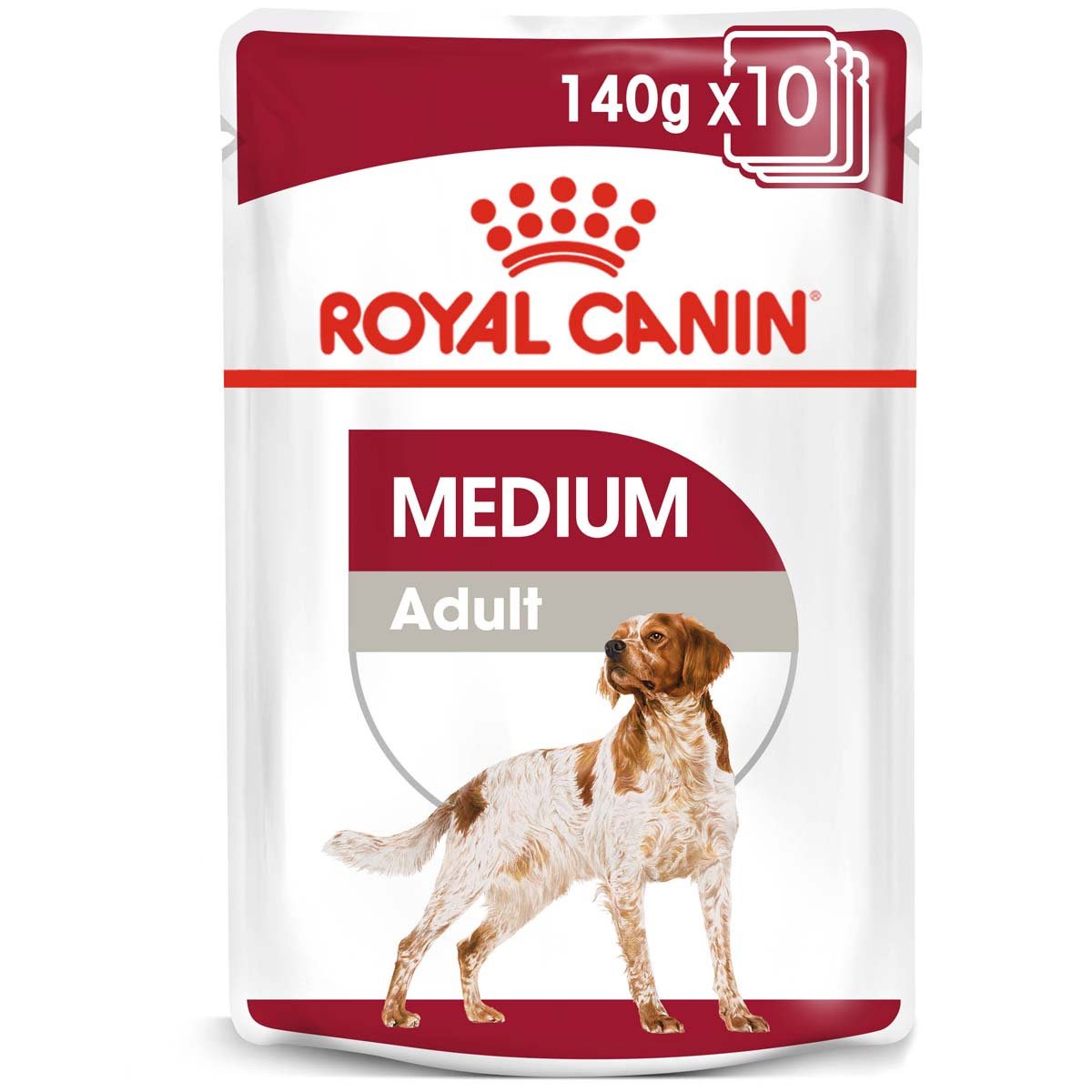 ROYAL CANIN MEDIUM Adult Nassfutter für mittelgroße Hunde 10x140g von Royal Canin