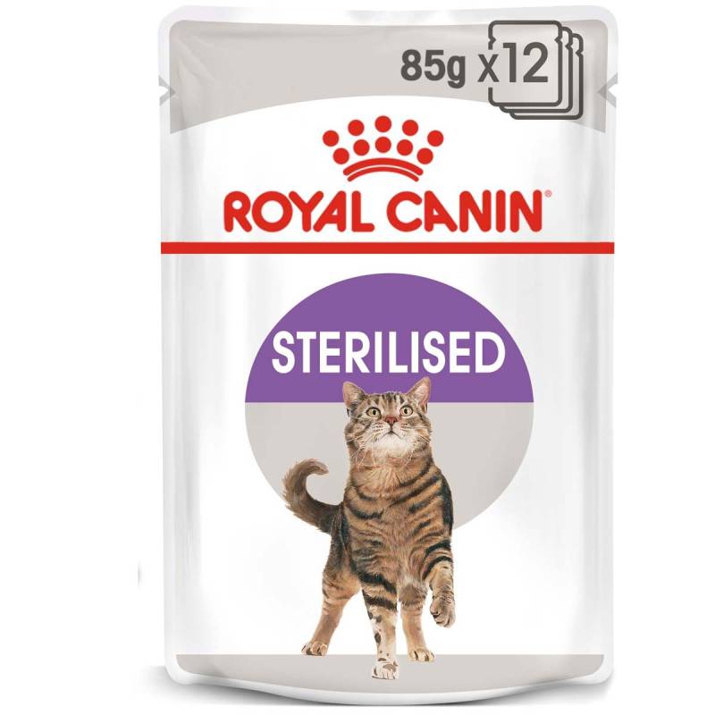 ROYAL CANIN STERILISED Nassfutter in Gelee für kastrierte Katzen 12x85g von Royal Canin