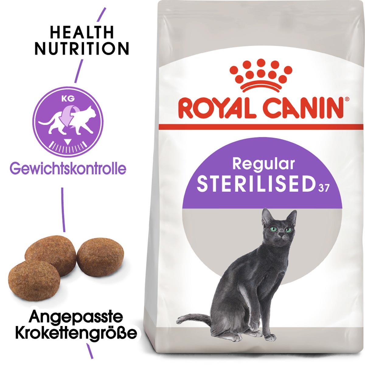 ROYAL CANIN STERILISED Trockenfutter für kastrierte Katzen 2kg von Royal Canin