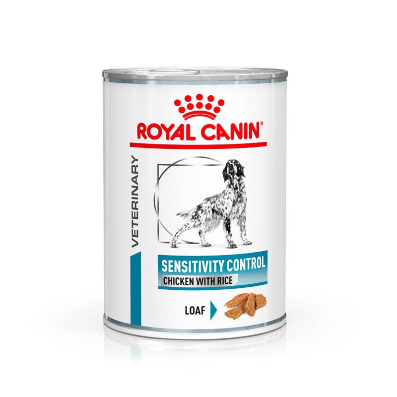 ROYAL CANIN Veterinary SENSITIVITY CONTROL HUHN MIT REIS Nassfutter für Hunde 12x410g von Royal Canin