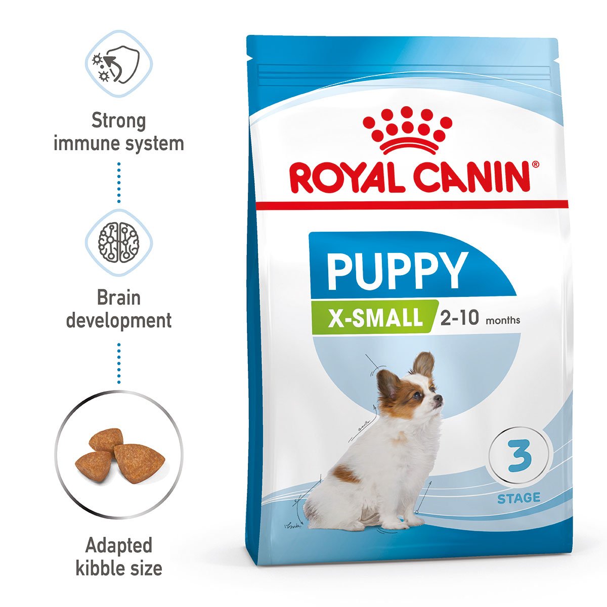 ROYAL CANIN X-SMALL Puppy Trockenfutter für Welpen sehr kleiner Hunderassen 2x3kg von Royal Canin