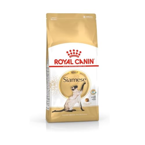 Royal Canin Siamese Adult | 400 g | Alleinfuttermittel für ausgewachsene Siamkatzen ab dem 12. Monat| Zur Unterstützung der Harnwegsfunktion | Speziell geformte Kroketten von ROYAL CANIN