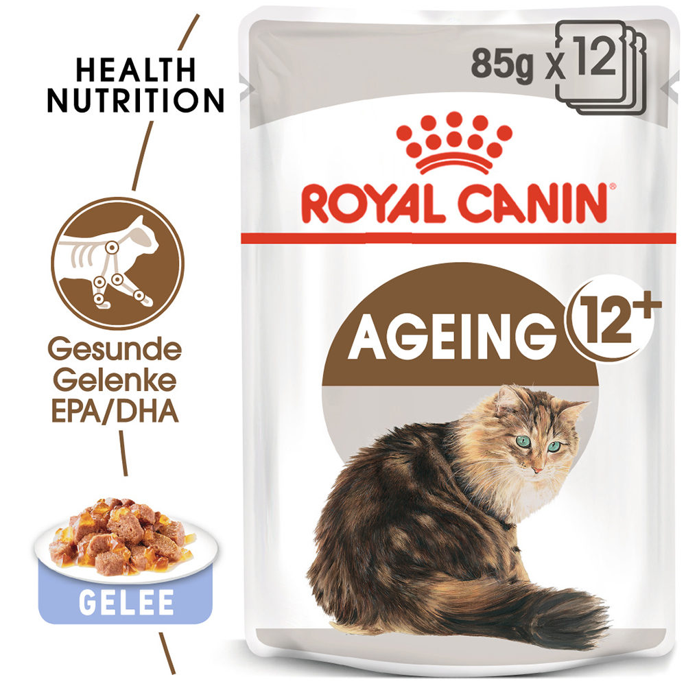 Royal Canin Ageing 12+ in Jelly Katzenfutter - Frischebeutel - 12 x 85 g Royal Canin Ageing 12+ in Jelly Katzenfutter - Frischebeutel - 12 x 85 g von Royal Canin