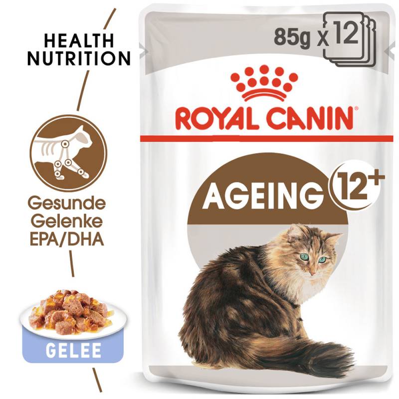 Royal Canin Ageing 12+ in Jelly Katzenfutter - Frischebeutel - 12 x 85 g von Royal Canin