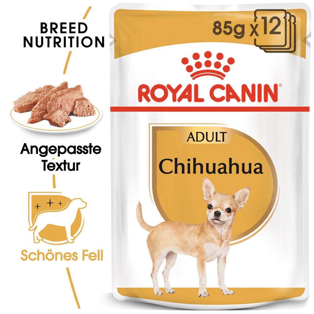 Royal Canin Chihuahua Adult Hundefutter - Frischebeutel - 12 x 85 g Royal Canin Chihuahua Adult Hundefutter - Frischebeutel - 12 x 85 g von Royal Canin