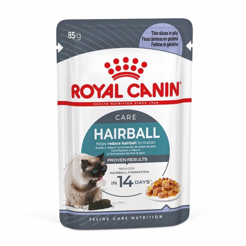 ROYAL CANIN HAIRBALL CARE Katzennahrung trocken gegen Haarballenbildung Jelly 12x85g von Royal Canin