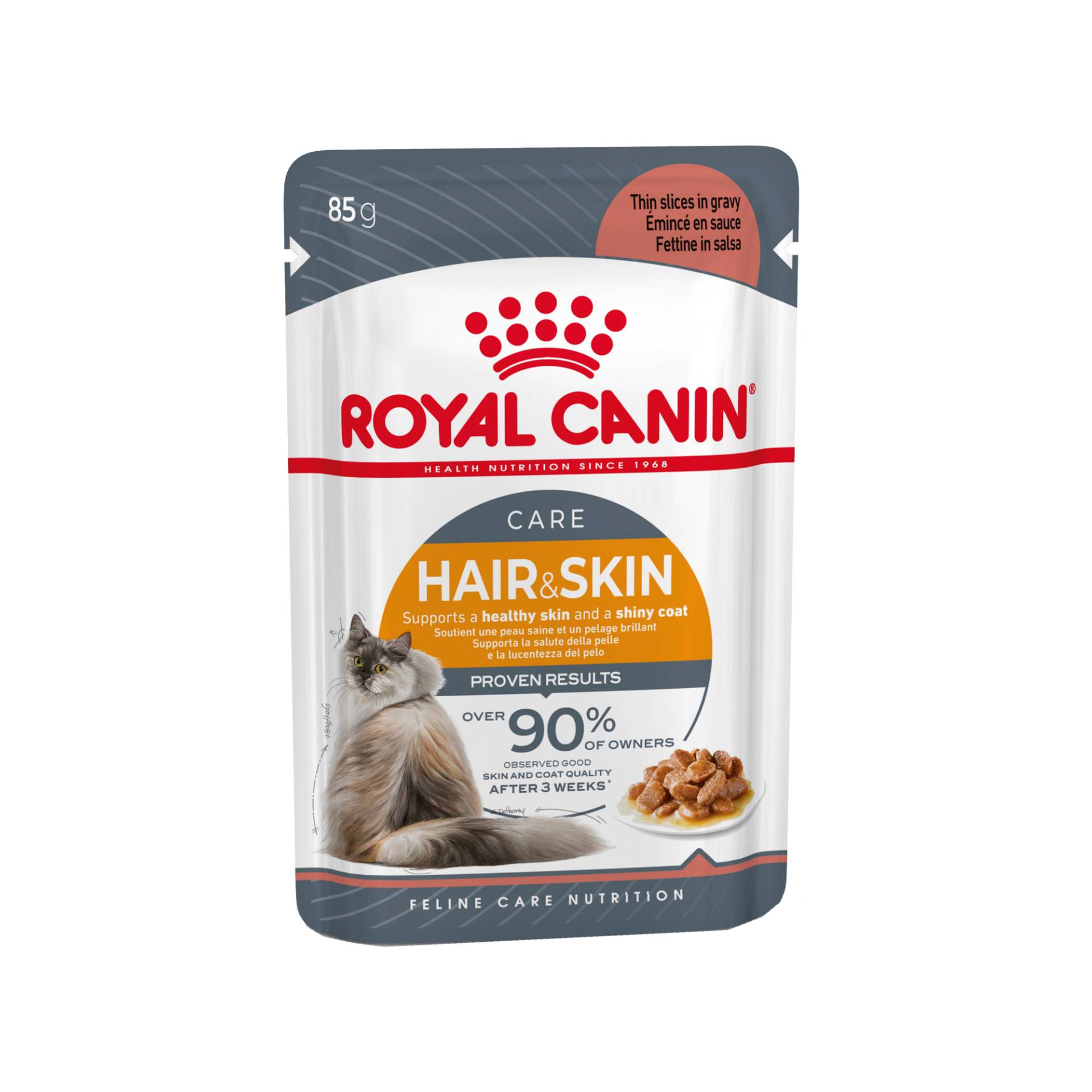 Royal Canin Hair & Skin in Gravy Katzenfutter - Frischebeutel - 12 x 85 g von Royal Canin