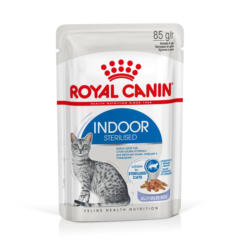 Royal Canin Indoor Sterilised in Gelee - Sparpaket: 48 x 85 g von Royal Canin