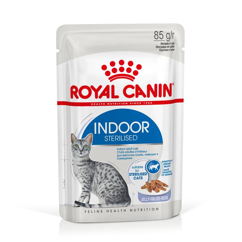 Royal Canin Indoor Sterilised in Gelee - Sparpaket: 96 x 85 g von Royal Canin