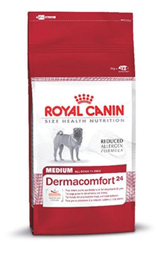 Royal Canin Medium Dermacomfort Hundefutter Pellets 3 kg, 3000g, Immununterstützung, für Erwachsene, Medium, Allergiker geeignet, Unisex, Hundebesitzer, Immunsystemunterstützung von Royal Canin