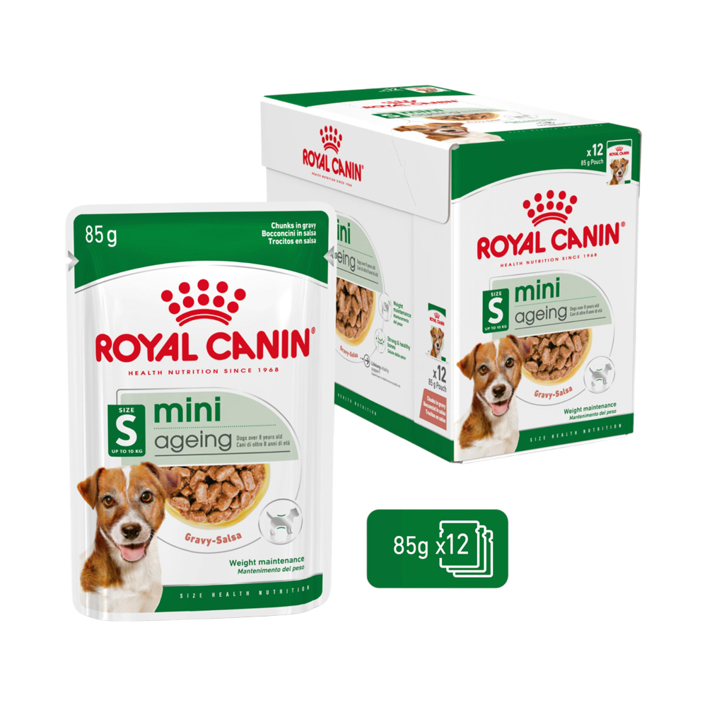 Royal Canin Mini Ageing 8+ Hundefutter - Frischebeutel - 12 x 85 g Royal Canin Mini Ageing 8+ Hundefutter - Frischebeutel - 12 x 85 g von Royal Canin