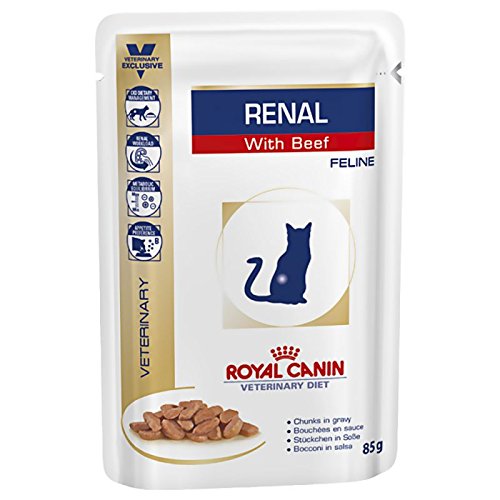 Royal Canin Renal, Spezialkatzenfutter mit Rindfleisch, bei Nierenproblemen, 48 x 85 g. Royal Canin Renal, Spezialkatzenfutter mit Rindfleisch, bei Nierenproblemen, 48 x 85 g. von Royal Canin