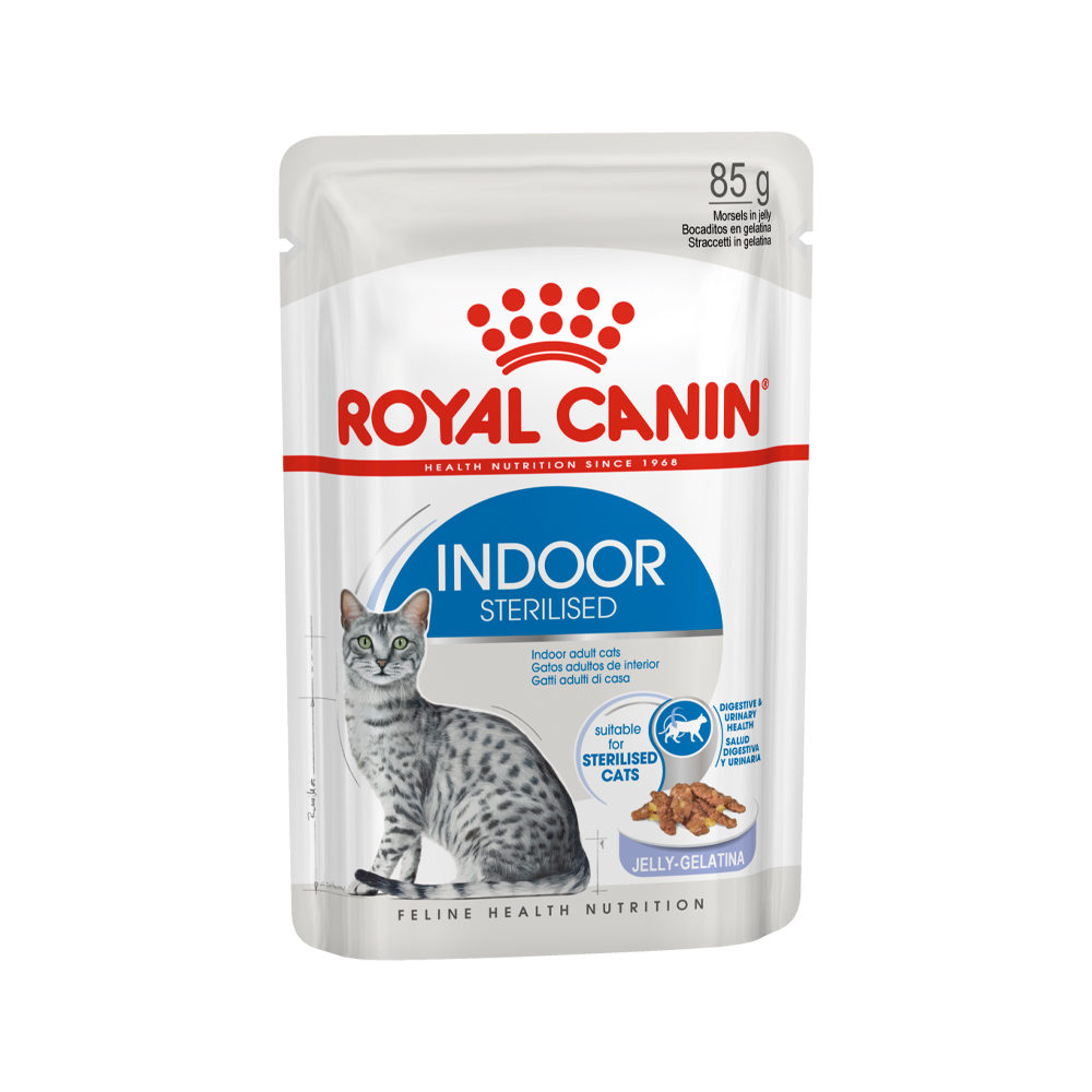 Royal Canin Sterilised Indoor in Jelly Katzenfutter - Frischebeutel - 12 x 85 g von Royal Canin