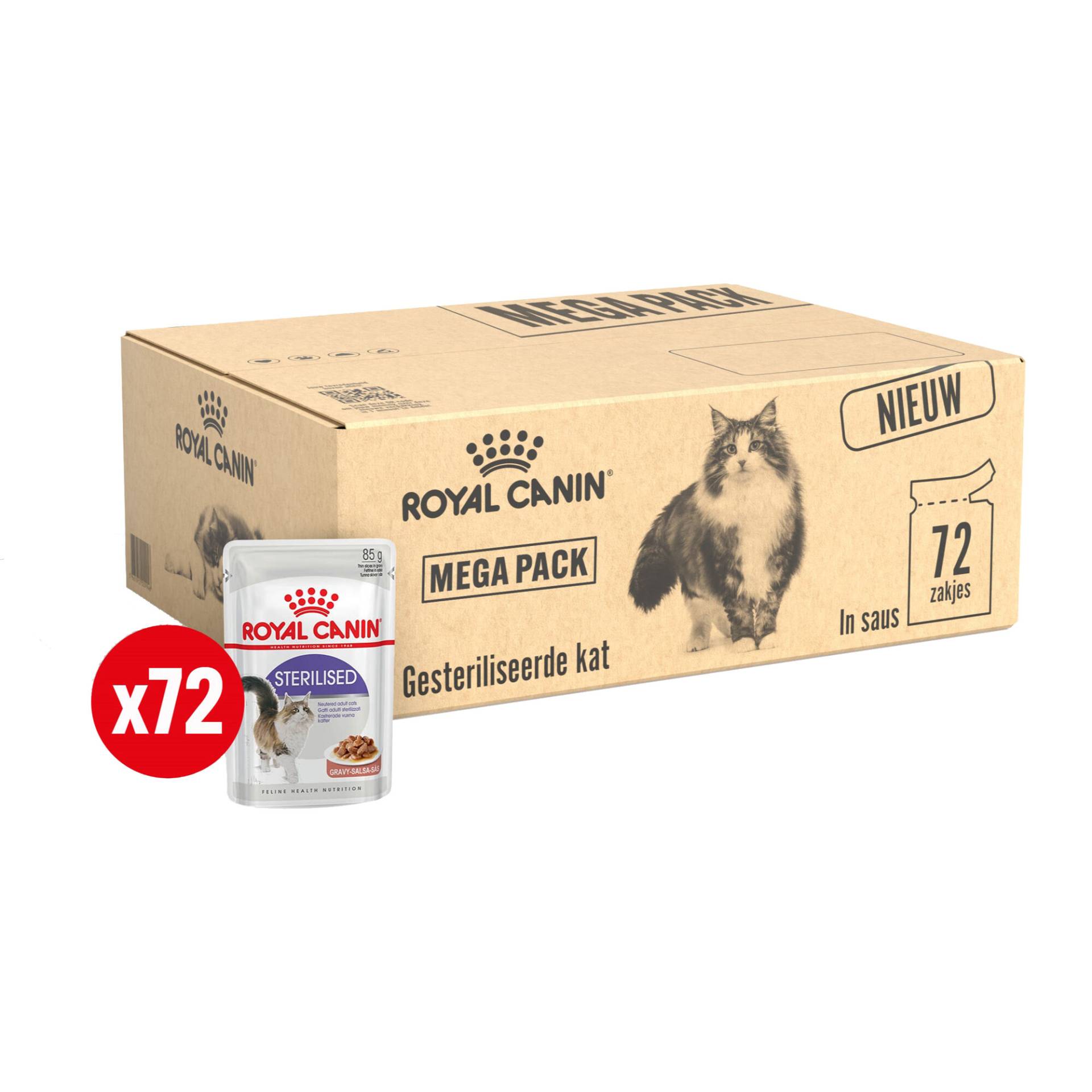 Royal Canin Sterilised in Gravy Katzenfutter - Megapack - 72 x 85 Gramm Royal Canin Sterilised in Gravy Katzenfutter - Megapack - 72 x 85 Gramm von Royal Canin