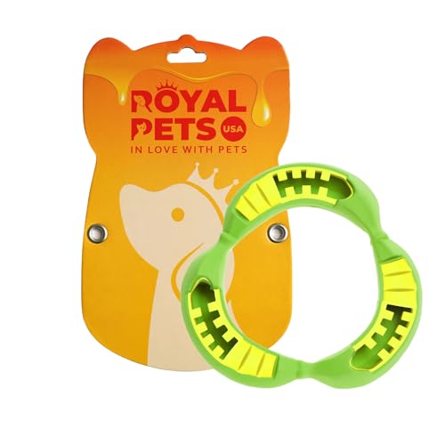 Royal Pets USA Unzerstörbares, langlebiges und robustes Bananen-Kauspielzeug für aggressive Kauer. Interaktives Spielzeug für kleine, mittelgroße und große Rassen mit 100 % Naturkautschuk und von Royal Pets USA