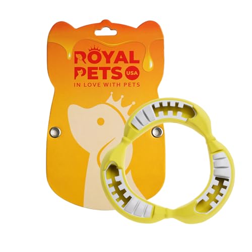 Royal Pets USA Unzerstörbares, langlebiges und robustes Bananen-Kauspielzeug für aggressive Kauer. Interaktives Spielzeug für kleine, mittelgroße und große Rassen mit 100 % Naturkautschuk und von Royal Pets USA