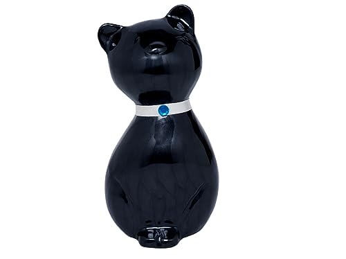 Royal Rapture Urn for Ashes Cremation Funeral Memorial Love Urns Decorative Cat Kitty Figurine Pet|Alloy| (Black Kitty, 8.5") RCM02-02 von Royal Rapture