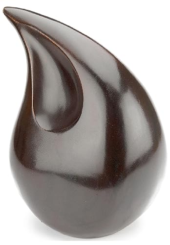 Royal Rapture Cremation Urn for Ashes Human Adult Memorial Funeral Teardrop 8" and 12" Height (12", Bronze) von Royal Rapture