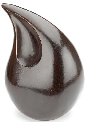 Royal Rapture Urn for Ashes Cremation Memorial Funeral Teardrop Jar Love Urns Decorative Human Adult Child (Bronze, 12") RT01-10 von Royal Rapture