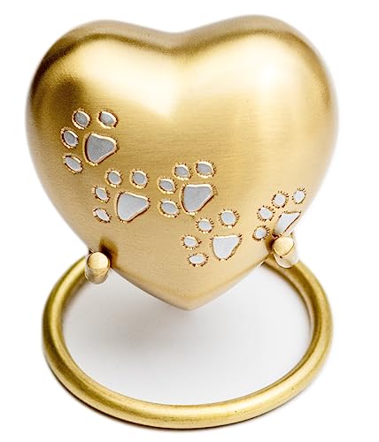 Royal Rapture URN for Ashes Heart Funeral Cremation Memorial Keepsake Pet Dog Cat 3" (Gold, 3") von Royal Rapture