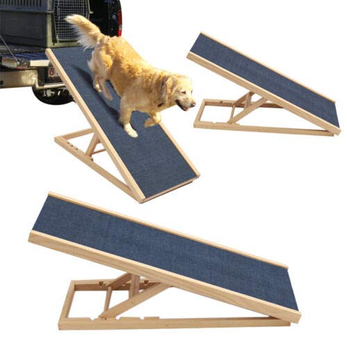 Haustierleiter Hunderampe, Hundetreppe Klappbar Große Hunde, Höhenverstellbar Hunde Rampe Sofa oder Bett Hundeautorampe für Haustiere mit rutschfestem Teppich Hölzerne Hundetreppe, 70 x 35 x 30/40cm Haustierleiter Hunderampe, Hundetreppe Klappbar Große Hunde, Höhenverstellbar Hunde Rampe Sofa oder Bett Hundeautorampe für Haustiere mit rutschfestem Teppich Hölzerne Hundetreppe, 70 x 35 x 30/40cm von Royalswill
