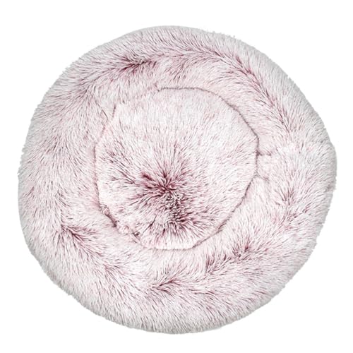 Rozhuhro Katzenbett Hundebett Weiches Langes Plüsch Rundes Haustierbett, Warmes Beruhigendes Hundebett Flauschiges Plüsch-Haustiersofa, Gemütliche Matratze Plüsch-Haustierkissen,Rose red,110CM Rozhuhro Katzenbett Hundebett Weiches Langes Plüsch Rundes Haustierbett, Warmes Beruhigendes Hundebett Flauschiges Plüsch-Haustiersofa, Gemütliche Matratze Plüsch-Haustierkissen,Rose red,110CM von Rozhuhro