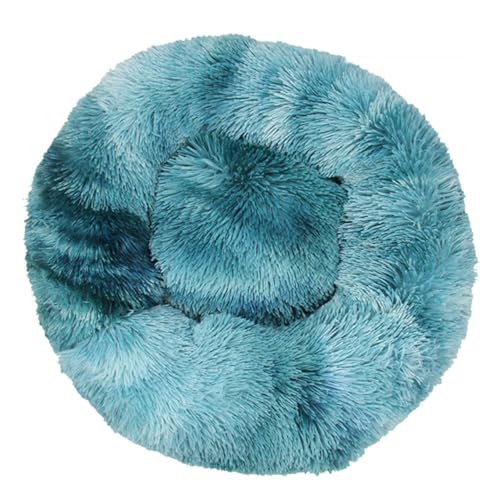 Rozhuhro Plüsch-Donut-Katzenbett rundes warmes beruhigendes Hundebett, Haustier-Schlafsofa für den Innenbereich, weiches Kissen Katzen Welpen Rutschfester Unterseite Haustierbedarf,Blue 3,100CM Rozhuhro Plüsch-Donut-Katzenbett rundes warmes beruhigendes Hundebett, Haustier-Schlafsofa für den Innenbereich, weiches Kissen Katzen Welpen Rutschfester Unterseite Haustierbedarf,Blue 3,100CM von Rozhuhro