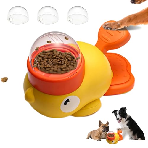 Rppiup Interaktiver Gelber Ente Pet Feeder, 2-in-1 Hundeleckerli-Spender Spielzeug, Interaktives Hunde-Puzzle-Spielzeug & Slow Feeder Entenförmiger Leckerli-Spender für kleine und mittelgroße Hunde Rppiup Interaktiver Gelber Ente Pet Feeder, 2-in-1 Hundeleckerli-Spender Spielzeug, Interaktives Hunde-Puzzle-Spielzeug & Slow Feeder Entenförmiger Leckerli-Spender für kleine und mittelgroße Hunde von Rppiup