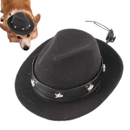 Cowboyhut für Hunde, niedlicher Hut für kleine Hunde, Haustiermütze, Verkleidungshut für Haustiere, verstellbarer Riemen, stabile Passform für Tierliebhaber, praktisch und stilvoll für den täglichen Cowboyhut für Hunde, niedlicher Hut für kleine Hunde, Haustiermütze, Verkleidungshut für Haustiere, verstellbarer Riemen, stabile Passform für Tierliebhaber, praktisch und stilvoll für den täglichen von Rproonay