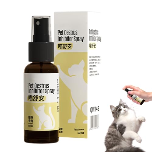 Pheromonspray, Katzenkratzabwehr, beruhigendes Spray für Katzen, langanhaltende Wirkung, sanfte Formel, 50 ml, für Zuhause, Reisen, Tierarztbesuche Pheromonspray, Katzenkratzabwehr, beruhigendes Spray für Katzen, langanhaltende Wirkung, sanfte Formel, 50 ml, für Zuhause, Reisen, Tierarztbesuche von Rproonay