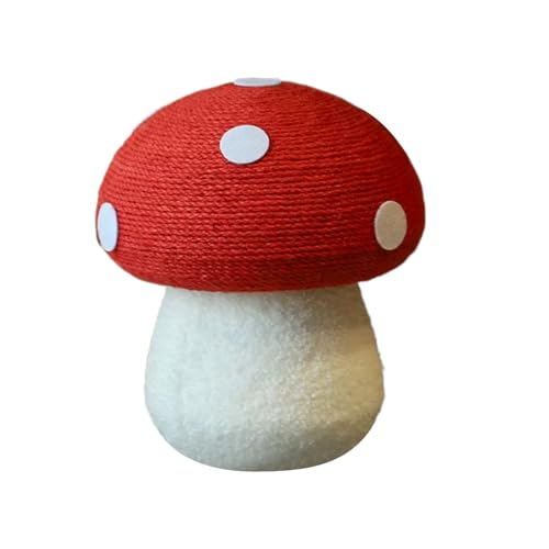 Pilz-Katzenkratzbaum, niedlicher Katzenkratzbaum, tragbarer interaktiver Spiel-Kletterbaum, robust und stabil, tragbare Größe, 28 x 34 cm, für Kratzübungen Pilz-Katzenkratzbaum, niedlicher Katzenkratzbaum, tragbarer interaktiver Spiel-Kletterbaum, robust und stabil, tragbare Größe, 28 x 34 cm, für Kratzübungen von Rproonay